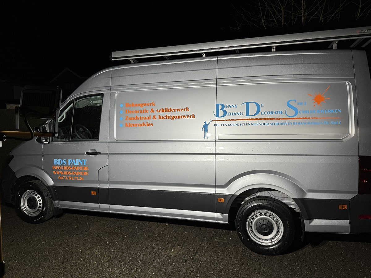 Bestelwagen Belettering